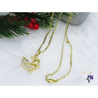 Baenti medálos nyaklánc -14K