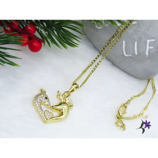 Baenti medálos nyaklánc -14K