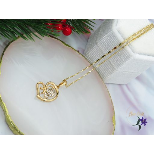 Narin XP pillangó medálos nyaklánc-18K 