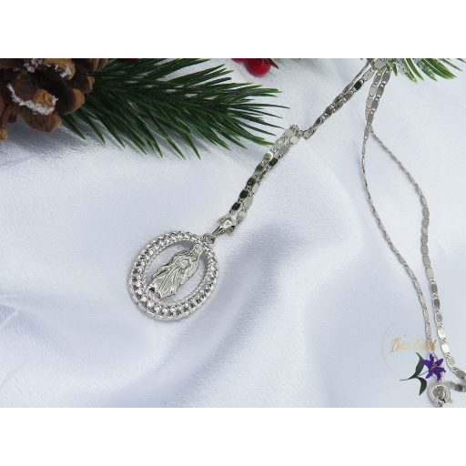 Sanel antiallergén Mária medálos nyaklánc -rodium 