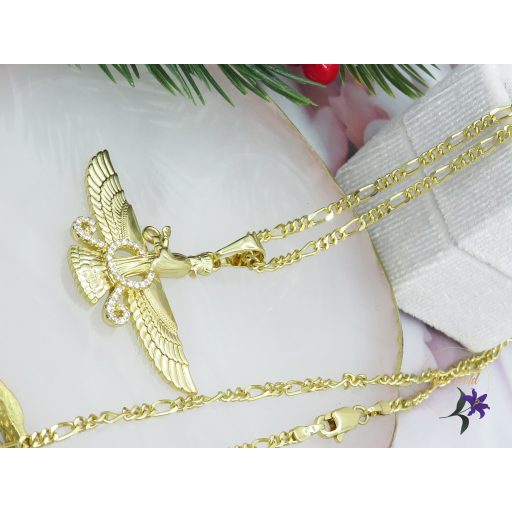 Antiallergén Farahar medálos nyaklánc -14K 