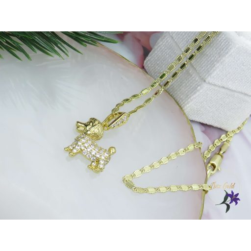 Serona antiallergén kutyusos medálos nyaklánc-14K 