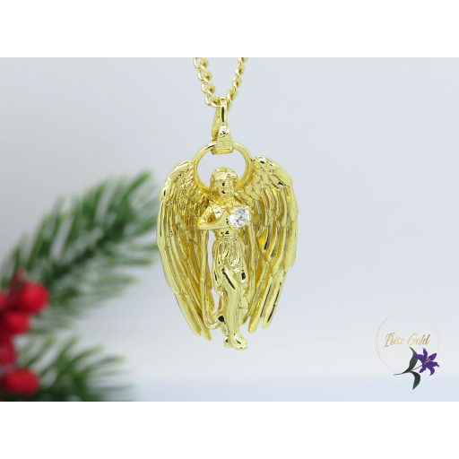 Noveli Xuping antiallergén angyal medálos nyaklánc-14K 