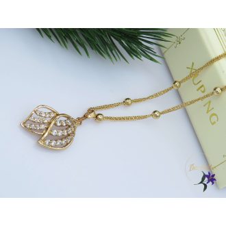   Noelin antiallergén levél formájú medálos nyaklánc-18K 