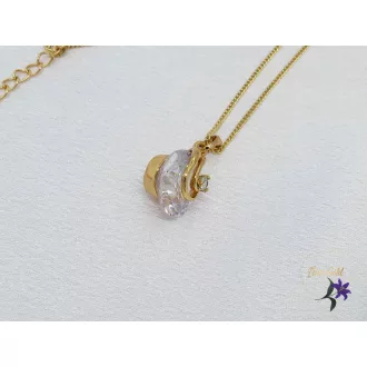 Rona antiallergén köves medálos nyaklánc -18K 