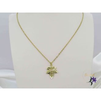 Verita antiallergén levél medálos nyaklánc-14K 
