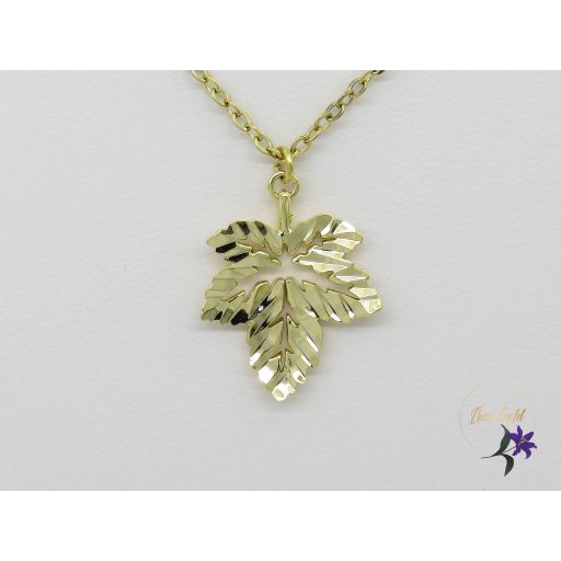 Verita antiallergén levél medálos nyaklánc-14K 