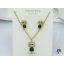 Anaisz antiallergén Swarovski kék köves cicás szett,nyaklánc fülbevaló-14K 