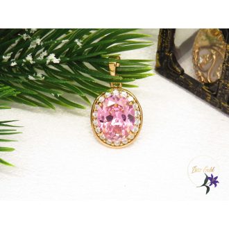   Xuping Gold Filled rózsaszin cirkóna köves medál-Borinka-18K