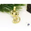 Gold Filled cica medál fehér cirkóna kővel-Doren-14K