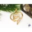 Gold filled szivalakú medál benne összefonódó kéz-Agneta-18K