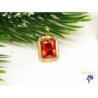 Xuping Gold Filled kis köves medál-piros-18K-Dorotina