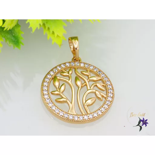 Ártemisz Gold Filled kerek medál-18K 