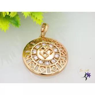   Darla Gold Filled kerek medállal " OM " szimbólummal- 18K 
