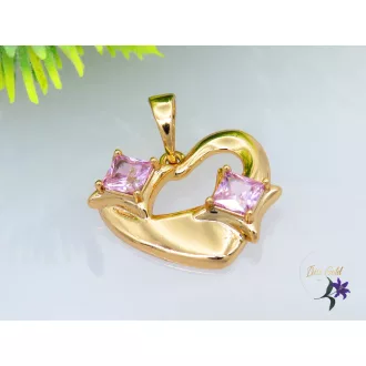 Anita rózsszin medál -18K 