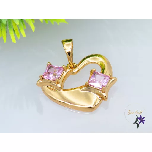Anita rózsszin medál -18K 