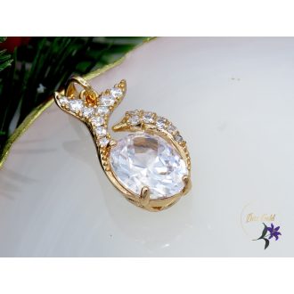 Nemszi Xuping bőrbarát köves medál-18K 