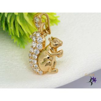 Filippa antiallergén mókus medál-18K 