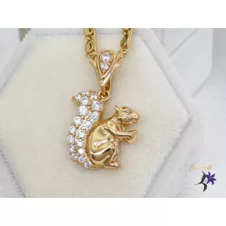 Filippa antiallergén mókus medál-18K 