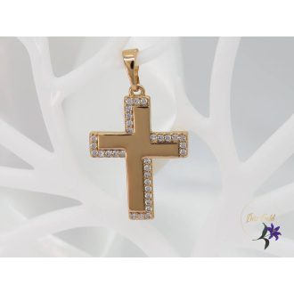 Célia antiallergén kiskereszt medál -18K 