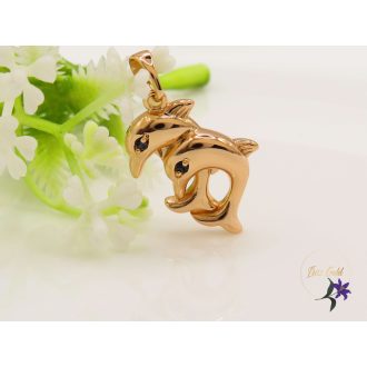 Xuping Dorothy gold anitallergén páros delfin medál 18K