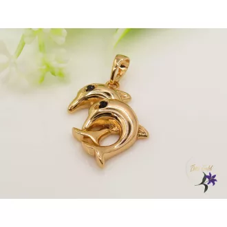 Dorothy gold anitallergén páros delfin medál 18K