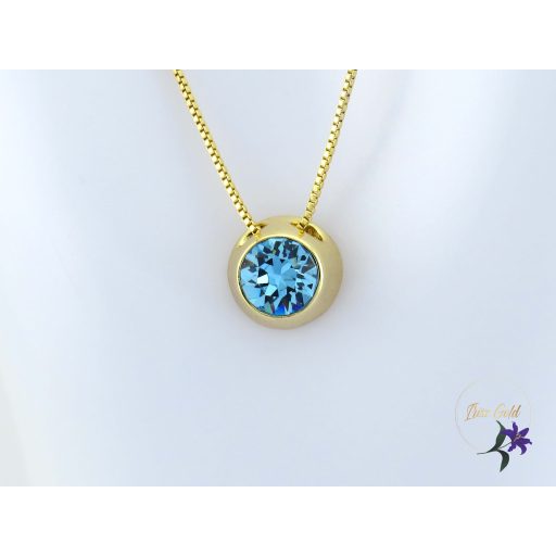 Kiara antiallergén JingJing kristályköves  medálos nyaklánc -14K 