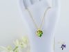 Henna antiallergén JingJing szinváltós Swarovski köves medálos nyaklánc -14K 
