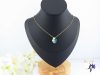 Henna antiallergén JingJing kék Swarovski köves medálos nyaklánc -14K 