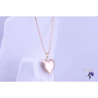   Anett goldfilled szív alakú " emlékőr " medálos nyaklánc-18K 