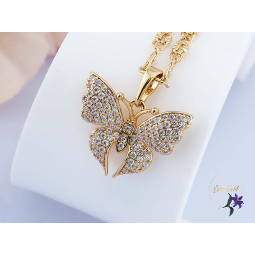 Amrita antiallergén pillangós medálos nyaklánc-18K