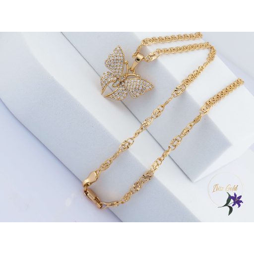 Amrita antiallergén pillangós medálos nyaklánc-18K