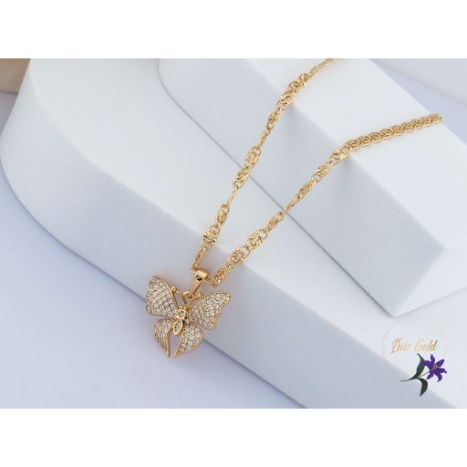 Amrita antiallergén pillangós medálos nyaklánc-18K