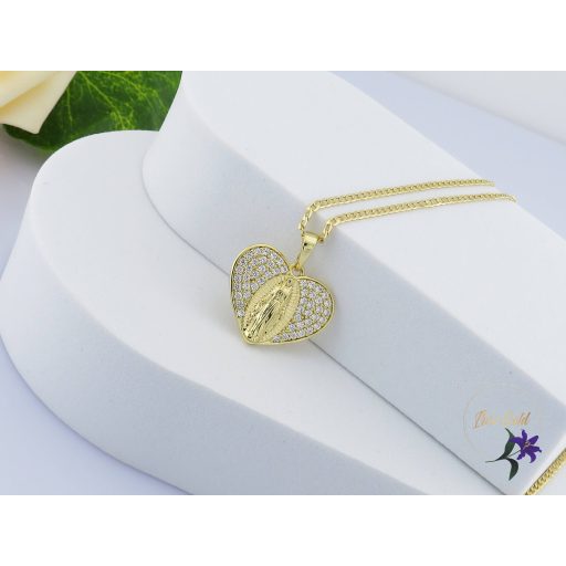 Bona antiallergén Jézust ábrázoló medálos nyaklánc -14K 