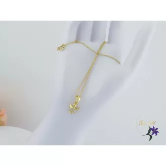 Angela goldfilled kis angyalkás medálos nyaklánc-14K 