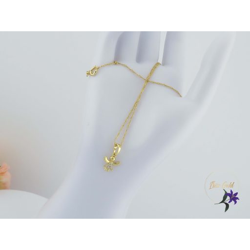 Angela goldfilled kis angyalkás medálos nyaklánc-14K 
