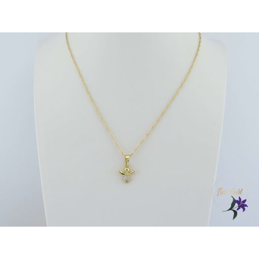 Angela goldfilled kis angyalkás medálos nyaklánc-14K 