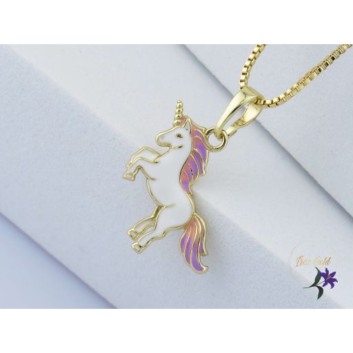 Unikornis gyermek-35 antiallergén nyaklánc-14K 