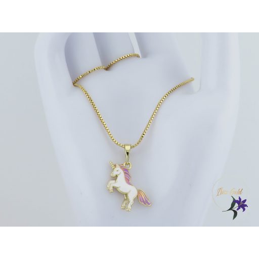 Unikornis gyermek-35 antiallergén nyaklánc-14K 