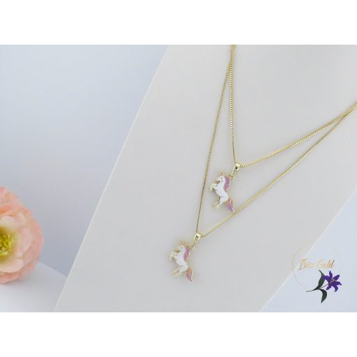Unikornis gyermek-40 antiallergén nyaklánc-14K 