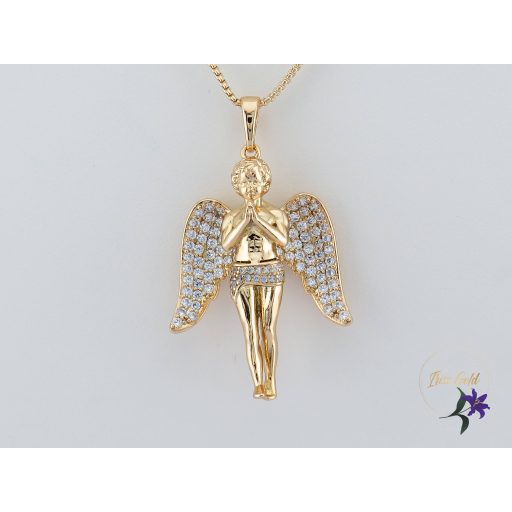 Relli antiallergén angyal medálos nyaklánc-18K