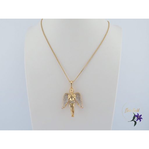 Relli antiallergén angyal medálos nyaklánc-18K