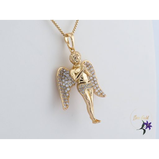 Relli antiallergén angyal medálos nyaklánc-18K