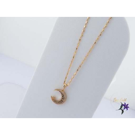 Oretta antiallergén hold medélos nyaklánc -18K