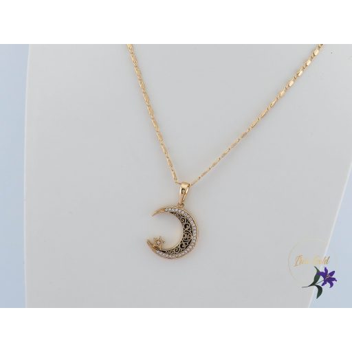 Oretta antiallergén hold medélos nyaklánc -18K