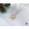 Doroti antiallergén fehér kristályköves virág nyaklánc -14K 