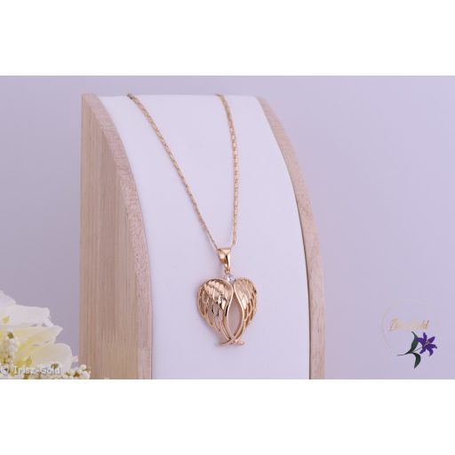 Lori antiallergén angyalszárny medálos nyaklánc -18K 