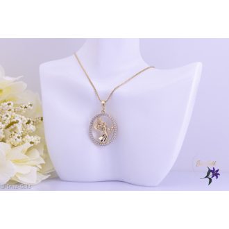 Livia antiallergén angyal medálos nyaklánc -14K 