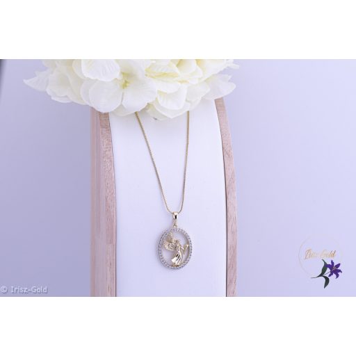 Livia antiallergén angyal medálos nyaklánc -14K 