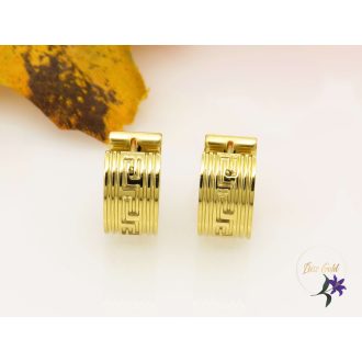 Bertold-gold nemesacél férfi karika fülbevaló-18K